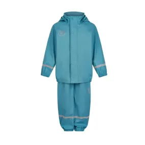 Color Kids Rain Jacket & Bib Pant Set - Delphinium Blue