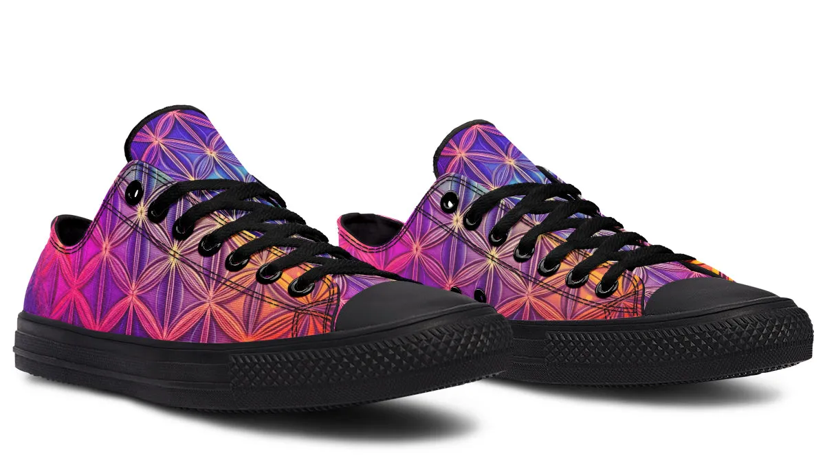 Flower Life Purp Low Top Shoes