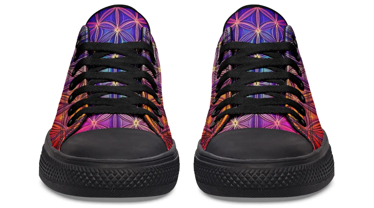 Flower Life Purp Low Top Shoes