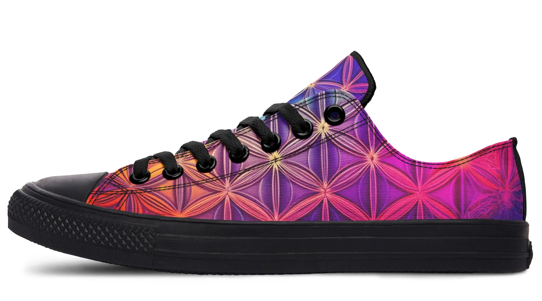 Flower Life Purp Low Top Shoes