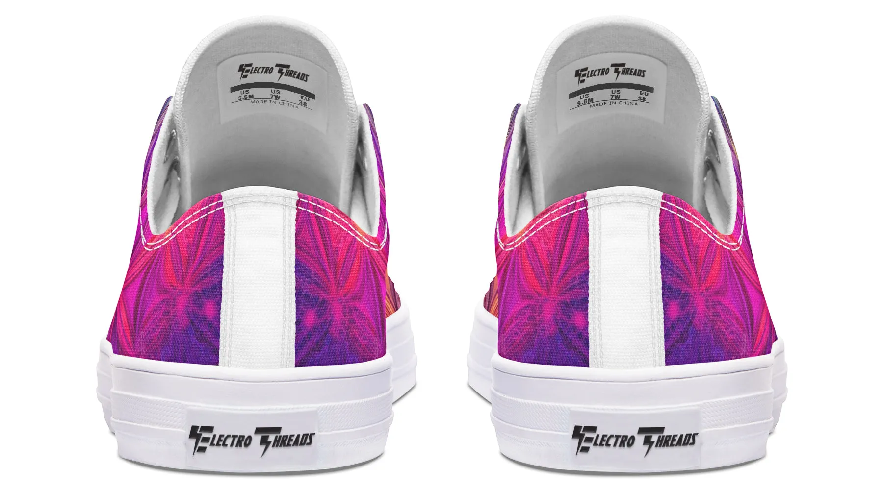 Flower Life Purp Low Top Shoes