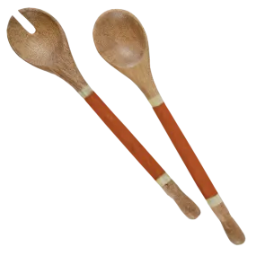 Spice Capiz & Durian Wood Salad Servers